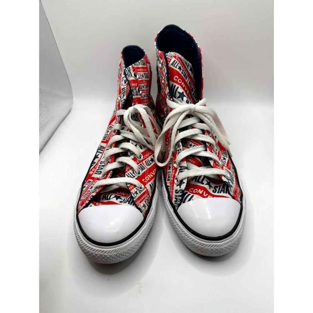 Converse Logo Play Chuck Taylor All Star 166984F Men 10 Sneaker Red Casual Shoes - Picture 5 of 9